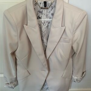 White House Black Market Cream Blazer